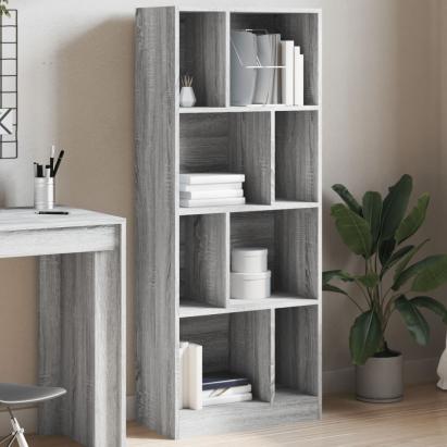 Bibliotecă, gri sonoma, 57x28,5x141 cm, lemn prelucrat GartenMobel Dekor
