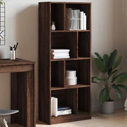 Bibliotecă, stejar maro, 57x28,5x141 cm, lemn prelucrat GartenMobel Dekor