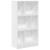 Bibliotecă, alb, 57x28,5x107,5 cm, lemn prelucrat GartenMobel Dekor