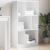 Bibliotecă, alb, 57x28,5x107,5 cm, lemn prelucrat GartenMobel Dekor