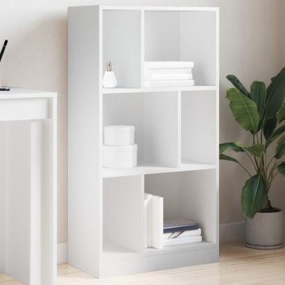 Bibliotecă, alb, 57x28,5x107,5 cm, lemn prelucrat GartenMobel Dekor