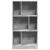 Bibliotecă, gri beton, 57x28,5x107,5 cm, lemn prelucrat GartenMobel Dekor