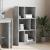 Bibliotecă, gri beton, 57x28,5x107,5 cm, lemn prelucrat GartenMobel Dekor