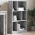 Bibliotecă, gri beton, 57x28,5x107,5 cm, lemn prelucrat GartenMobel Dekor