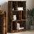Bibliotecă, stejar fumuriu, 57x28,5x107,5 cm, lemn prelucrat GartenMobel Dekor