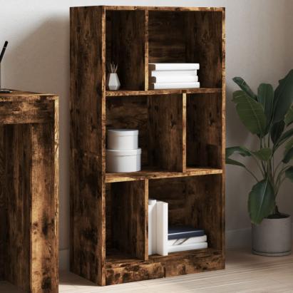 Bibliotecă, stejar fumuriu, 57x28,5x107,5 cm, lemn prelucrat GartenMobel Dekor