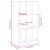 Bibliotecă, gri sonoma, 57x28,5x107,5 cm, lemn prelucrat GartenMobel Dekor