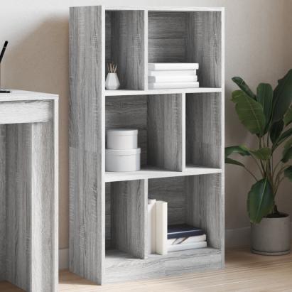 Bibliotecă, gri sonoma, 57x28,5x107,5 cm, lemn prelucrat GartenMobel Dekor