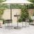 Set mobilier bar de grădină, cu perne, 3 piese, gri, poliratan GartenMobel Dekor