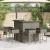 Set mobilier bar de grădină, cu perne, 5 piese, gri, poliratan GartenMobel Dekor