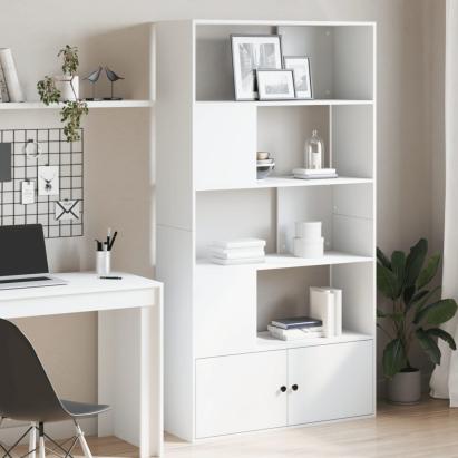 Bibliotecă, alb, 100x36x189 cm, lemn prelucrat GartenMobel Dekor