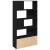Bibliotecă, negru, 100x36x189 cm, lemn prelucrat GartenMobel Dekor