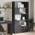 Bibliotecă, negru, 100x36x189 cm, lemn prelucrat GartenMobel Dekor