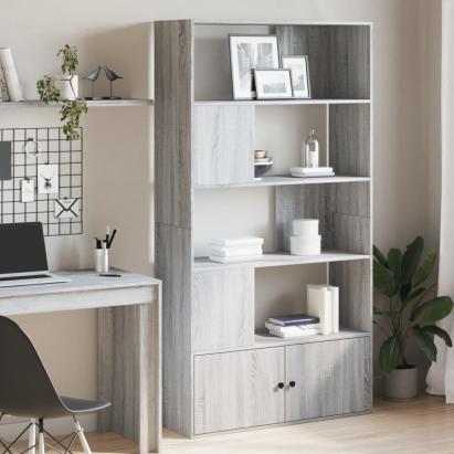 Bibliotecă, gri sonoma, 100x36x189 cm, lemn prelucrat GartenMobel Dekor