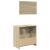 Set mobilier de baie, 2 piese, stejar sonoma, lemn prelucrat GartenMobel Dekor