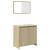 Set mobilier de baie, 2 piese, stejar sonoma, lemn prelucrat GartenMobel Dekor