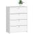 Comoda, placa laminata, 4 sertare, alb, 66x36x85 cm GartenVIP DiyLine