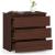 Comoda, placa laminata, 3 sertare, stejar Wenge, 60x35x57 cm GartenVIP DiyLine