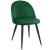 Scaun bucatarie/living, Akord, Brandy, catifea, otel, verde, 42x54x77 cm GartenVIP DiyLine