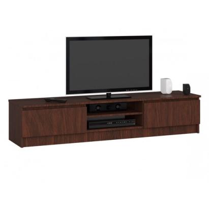 Comoda pentru TV, placa laminata, 4 rafturi, stejar Wenge, 160x40x33.4 cm GartenVIP DiyLine