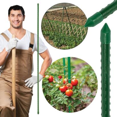 Arac gradina, lungime 120 cm, diametru 11 mm, otel si plastic verde MultiMark GlobalProd