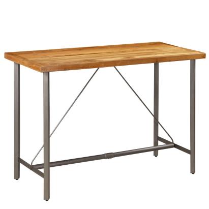 Masă de bar din lemn masiv de tec reciclat, 150 x 70 x 106 cm GartenMobel Dekor