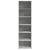 Dulap înalt, gri beton, 50x41x185 cm, lemn prelucrat GartenMobel Dekor