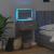 Noptieră montată pe perete cu lumini LED, sonoma gri GartenMobel Dekor