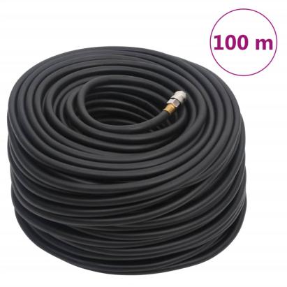 Furtun de aer hibrid, negru, 0,6", 100 m, cauciuc și PVC GartenMobel Dekor