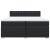 Pat box spring cu saltea, negru, 200x200 cm, piele ecologică GartenMobel Dekor