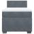 Pat box spring cu saltea, gri închis, 80x200 cm, catifea GartenMobel Dekor