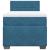 Pat continental cu saltea, albastru închis, 80x200 cm, catifea GartenMobel Dekor