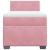 Pat box spring cu saltea, roz, 90x190 cm, catifea GartenMobel Dekor