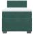 Pat box spring cu saltea, verde închis, 90x190 cm, catifea GartenMobel Dekor