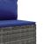 Set mobilier de grădină cu perne, 5 piese, gri, poliratan GartenMobel Dekor
