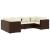 Set mobilier de grădină cu perne, 6 piese, maro, poliratan GartenMobel Dekor