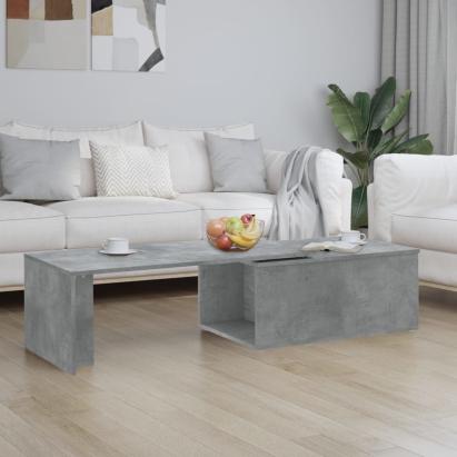 Măsuță de cafea, gri beton, 150 x 50 x 35 cm, lemn prelucrat GartenMobel Dekor