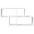 Raft de perete, alb, 100x20x53 cm, lemn prelucrat GartenMobel Dekor