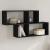 Raft de perete, negru, 100x20x53 cm, lemn prelucrat GartenMobel Dekor