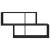 Raft de perete, negru, 100x20x53 cm, lemn prelucrat GartenMobel Dekor
