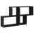 Raft de perete, negru, 100x20x53 cm, lemn prelucrat GartenMobel Dekor