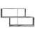Raft de perete, gri beton, 100x20x53 cm , lemn prelucrat GartenMobel Dekor