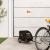 Remorcă bicicletă animale companie, negru, textil oxford/fier GartenMobel Dekor