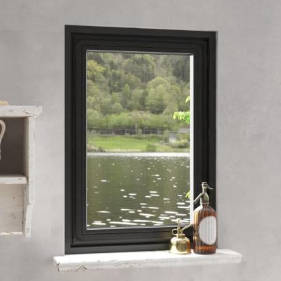 Plasă insecte magnetică pentru ferestre, antracit, 80x120 cm GartenMobel Dekor