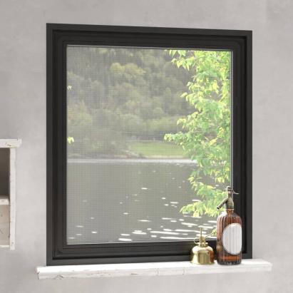 Plasă insecte magnetică pentru ferestre, antracit, 130x150 cm GartenMobel Dekor