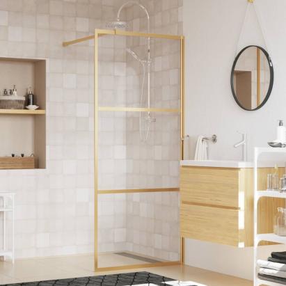 Paravan duș walk-in, auriu, 80x195 cm, sticlă ESG transparentă GartenMobel Dekor