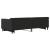 Pat de zi cu extensie, negru, 90x200 cm, textil GartenMobel Dekor