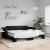 Pat de zi cu extensie, negru, 90x200 cm, textil GartenMobel Dekor