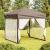 Cort pliabil pentru petrecere, pereți laterali, taupe, 2x2 m GartenMobel Dekor