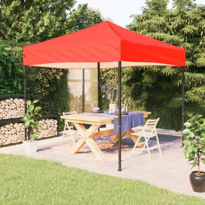 Cort pliabil pentru petrecere, roșu, 3x3 m GartenMobel Dekor